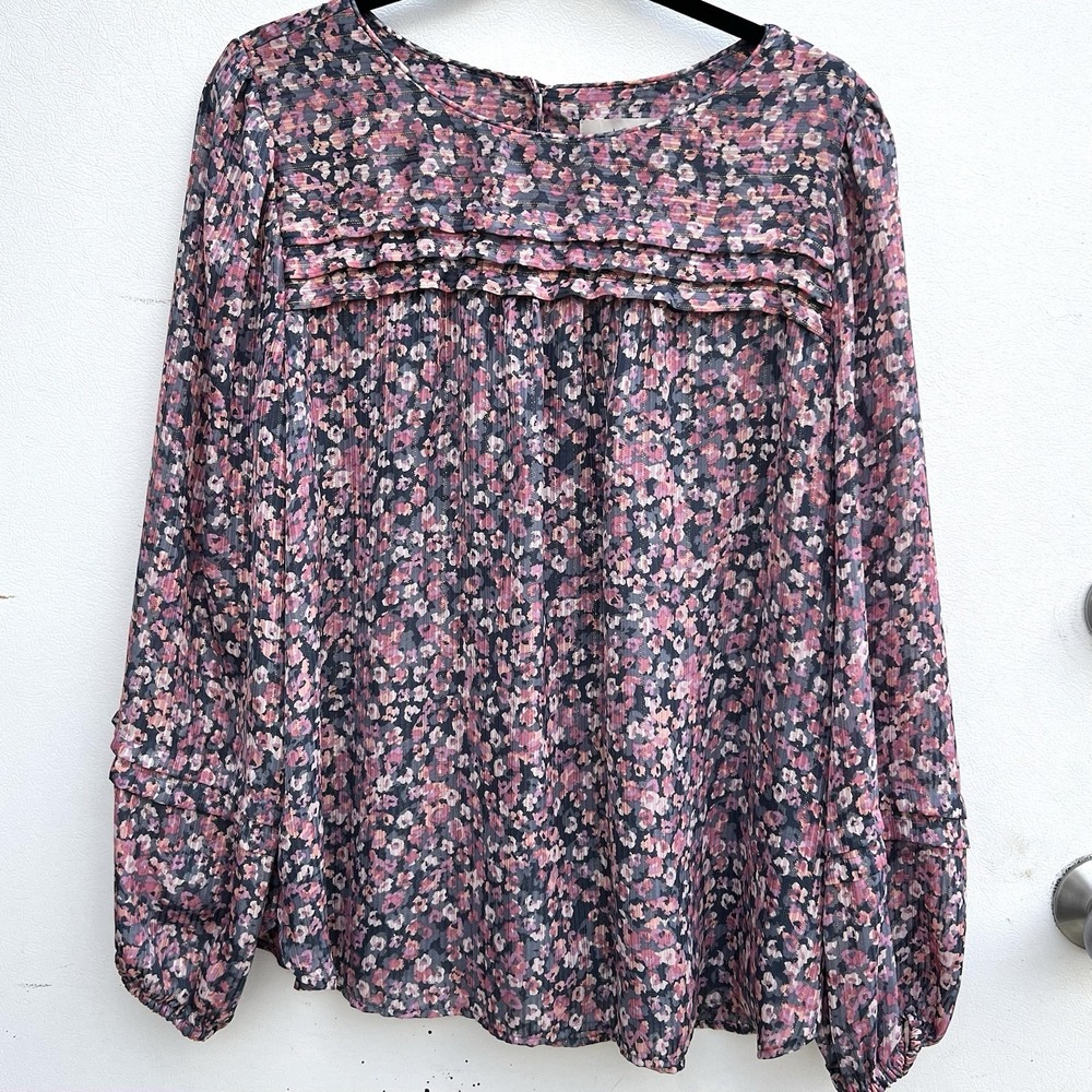 women loft floral top large